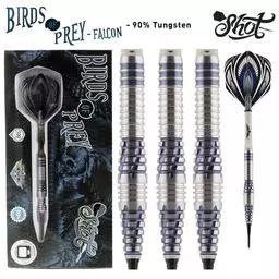 Click here to learn more about the Shot! Darts Birds of Prey Falcon Soft Tip Dart Set 90% Tungsten 19 Grams.