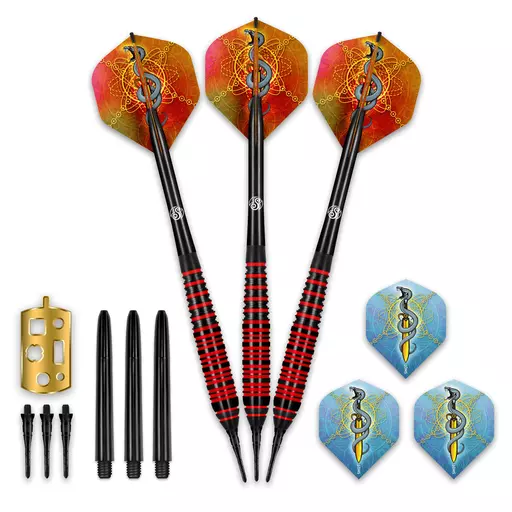 Shot! Darts MYSTIC SOFT TIP DARTS SET - PREMIUM BRASS