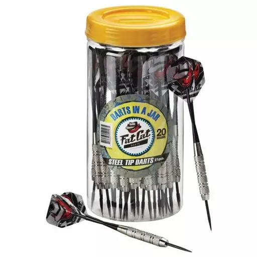 Fat Cat Steel Tip Darts in a Jar