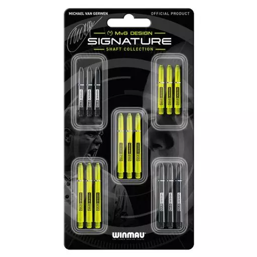 Winmau MVG Michael Van Gerwen Signature Dart Shaft Collection