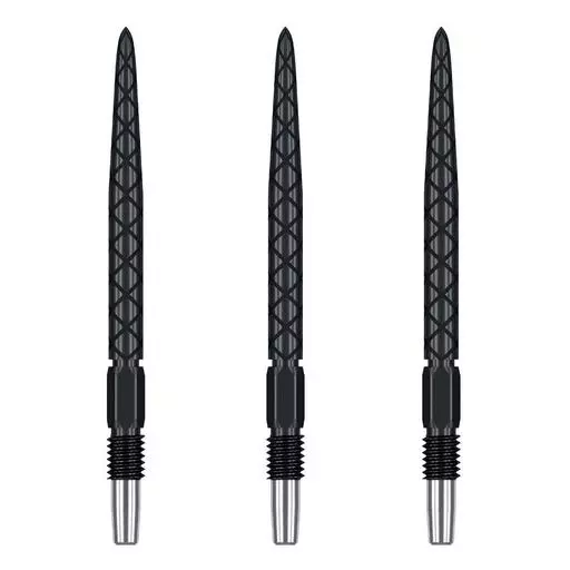 Target Darts SWISS Steel Tip Replacement Points - DIAMOND Black