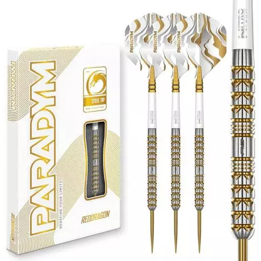 Red Dragon Paradym Darts – Gold & Silver Parallel Steel Tip 22 Gram