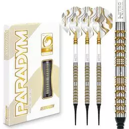 Click here to learn more about the Red Dragon Paradym Soft Tip Darts – Gold & Silver Parallel 18 Gram.