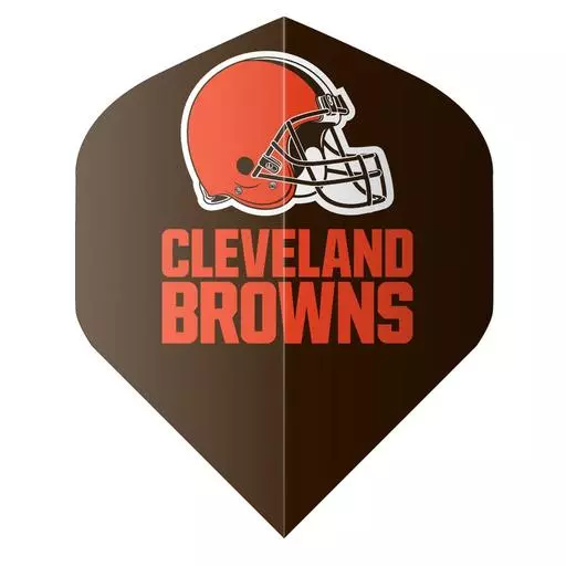 Shot! Darts NFL Cleveland Browns Flight Set Brown