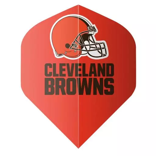 Shot! Darts NFL Cleveland Browns Flight Set Orange