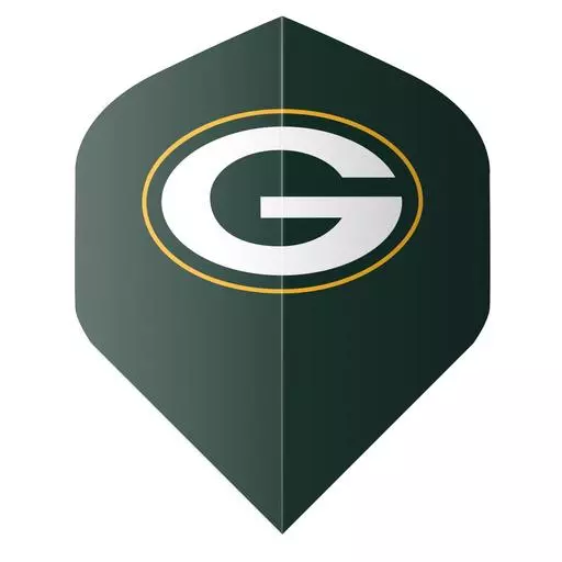 Shot! Darts NFL Packers Flight Set Green