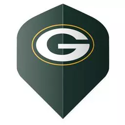 Click here to learn more about the Shot! Darts NFL Packers Flight Set Green.