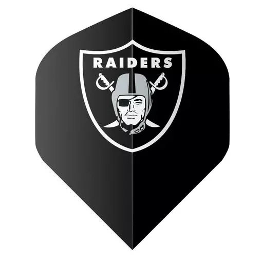 Shot! Darts NFL Raiders Flight Set Black