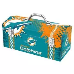 Click here to learn more about the Fan Mats Miami Dolphins Tool Box.