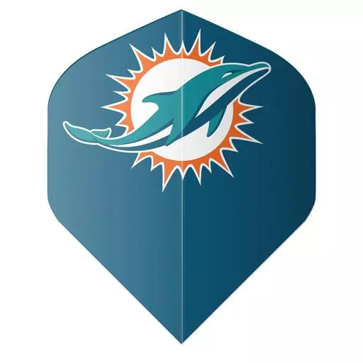 Shot! Darts NFL Dolphins Flight Set Dark Blue