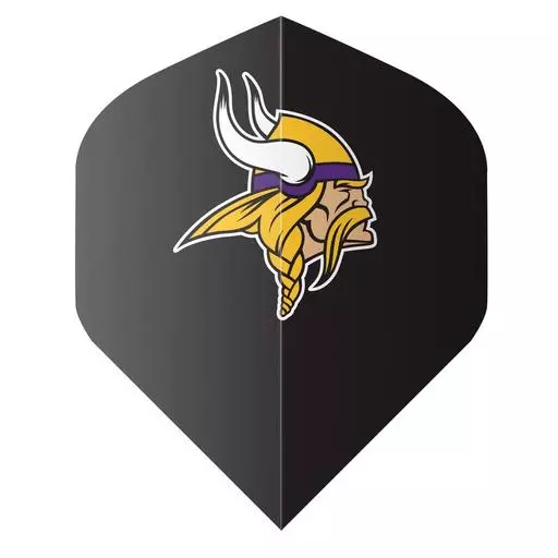 Shot! Darts NFL Vikings Flight Set Black