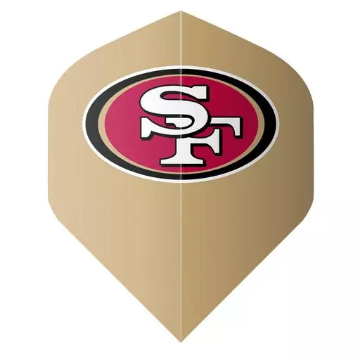 Shot! Darts NFL 49ers Flight Set Tan