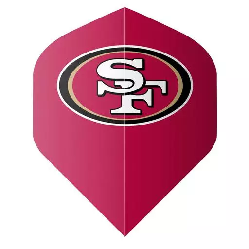 Shot! Darts NFL 49ers Flight Set Red