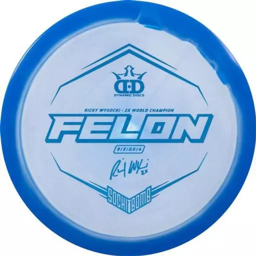 Dynamic Discs Fuzion Orbit Felon Ricky Wysocki Sockibomb Stamp Fairway Driver