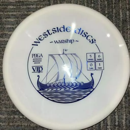 Westside Discs White VIP Warship Midrange Driver 174g