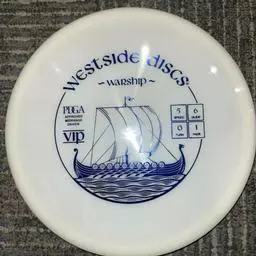 Click here to learn more about the Westside Discs White VIP Warship Midrange Driver 174g.
