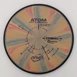 Click here to learn more about the MVP Cosmic Electron Atom Straight-Stable Putt and Approach Disc.