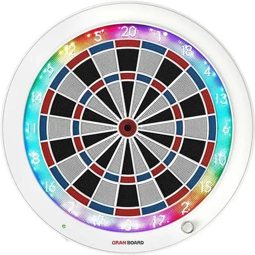 Gran Darts Gran Board 3s Bluetooth Electronic Dartboard - White