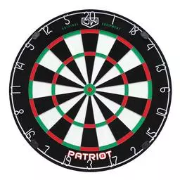 Click here to learn more about the DW (Dart World) Patriot Bristle Dartboard.