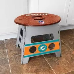 Click here to learn more about the Fan Mats Miami Dolphins Folding Step Stool.