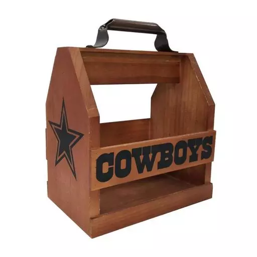 Imperial Dallas Cowboys Wood BBQ Caddy