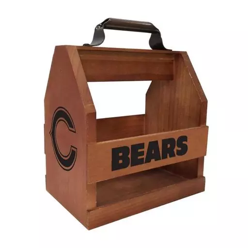 Imperial Chicago Bears Wood BBQ Caddy