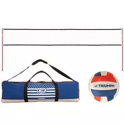 Click here to learn more about the Triumph Patriotic Volleyball Set.