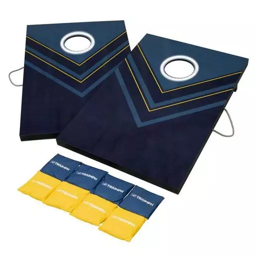 Triumph LED Blue and Yellow 2 x 3 Cornhole Set