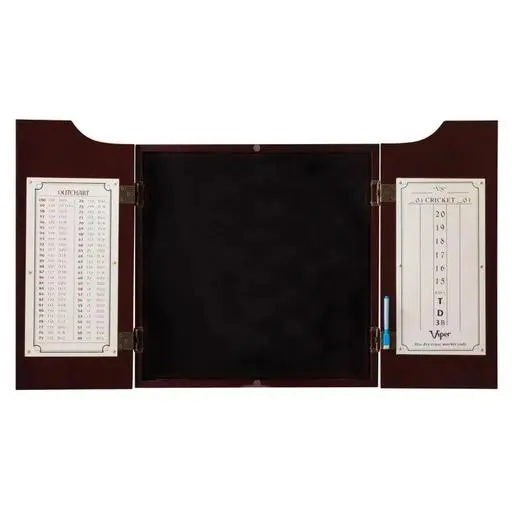 Viper Hudson Dartboard Cabinet Mahogany