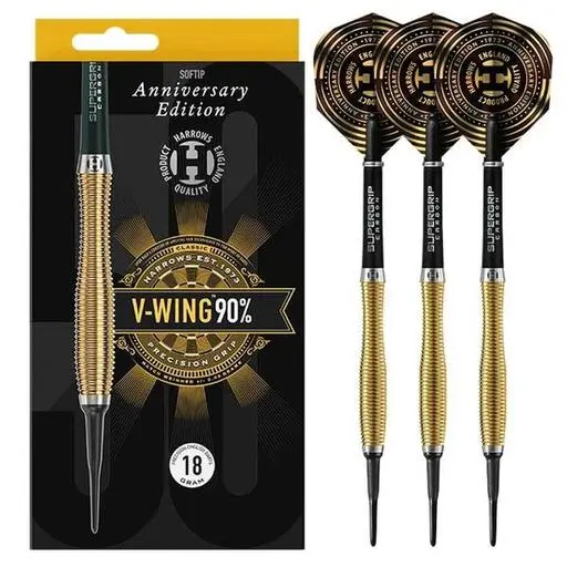 Harrows Anniversary Edition V-Wing 18 Gram Soft Tip Dart