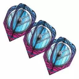 Click here to learn more about the Shot! Darts Viking Shield Maiden Dart Flight Small Standard.