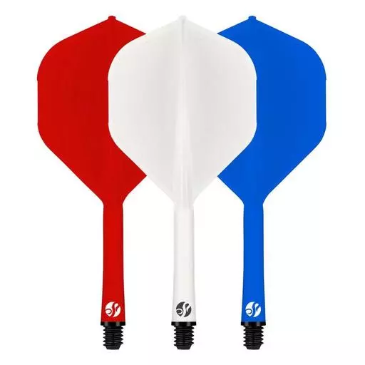 Shot! Darts Flight Deck-One Piece Dart Flight and Shaft System-Multicolor