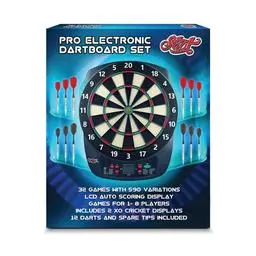 Click here to learn more about the Shot! Darts PRO ELECTRONIC DART BOARD.
