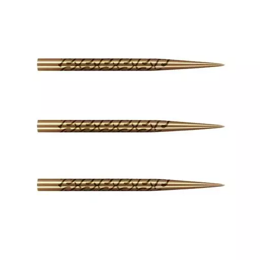 Shot Darts! Warrior Kapene Gold Ti Steel Tip Dart Points 35mm