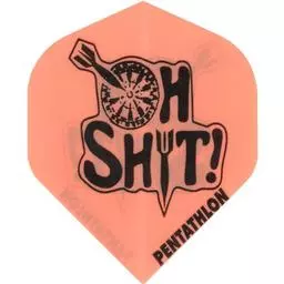 Click here to learn more about the Magic Darts Pentathlon Adult Dart Flights - Standard Peach Oh Shit.