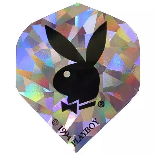 Magic Darts DMI Holographic Playboy Bunny Dart Flights - Standard Silver