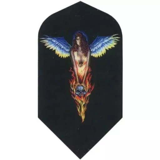 Magic Darts Adult Dart Flights - Slim Alchemy Winged Fire Lady