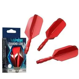 Click here to learn more about the GLD Viper Diamond Core II Integrated Dart Flight & Shaft System Slim Red.