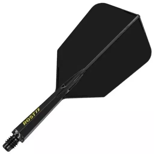 CueSoul Rost 77 Integrated Dart Flights - Slim Black 