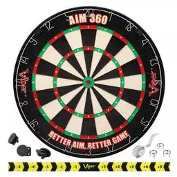 Click here to learn more about the Viper Aim 360 Sisal Fiber Dartboard.