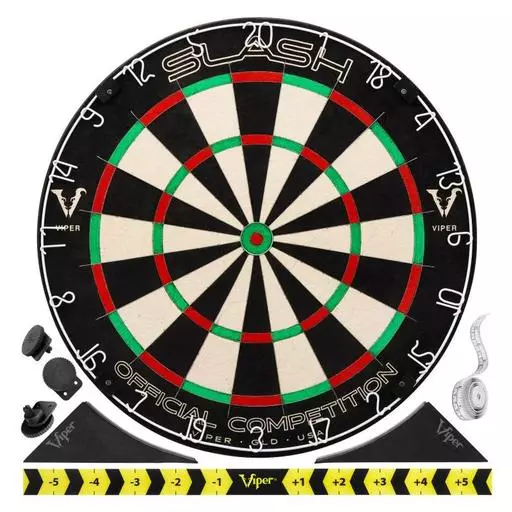 Viper Slash Staple-Free Sisal Steel Tip Dartboard