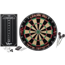 Click here to learn more about the Viper League Pro Sisal Dartboard Starter Kit.