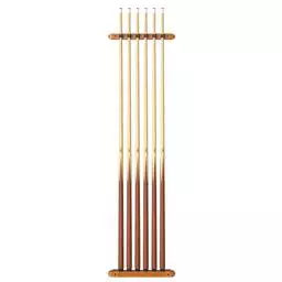 Click here to learn more about the Fat Cat Oak 6 Cue 2-Piece Wall Cue Rack.