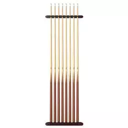 Click here to learn more about the Fat Cat Mahogany 8 Cue 2-Piece Wall Cue Rack.