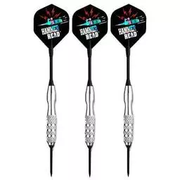 Click here to learn more about the Bottelsen Hammer Head Super Alloy Diamond Knurl Steel Tip Darts.