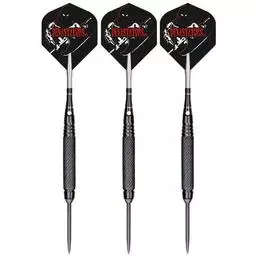 Click here to learn more about the Bottelsen Devastators Hammer Head Black Coarse Knurl Steel Tip Darts.