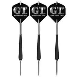 Click here to learn more about the Bottelsen Hammer Head G.T. Black Steel Finish No Bounce Steel Tip Darts.
