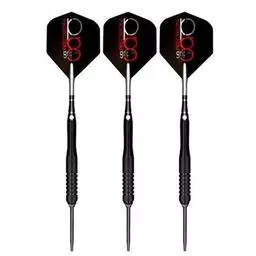 Click here to learn more about the Bottelsen Precision Grip Hammer Head Black Steel Finish No Bounce Steel Tip Darts.