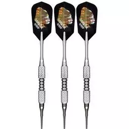 Click here to learn more about the Bottelsen Gorilla Grip Silverback Soft Tip Darts 18 Grams.