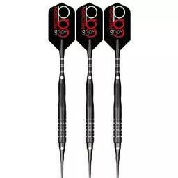 Click here to learn more about the Bottelsen Precision Grip Black Steel Edge Grip Soft Tip Darts 18 Grams.